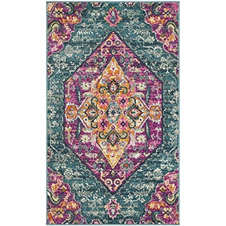 Fuchsia SAFAVIEH Madison Collection MAD123C Boho Chic Watercolor Non-Shedding Living Room Bedroom Dining Home Office Area Rug Blue 8' x 10' Fuchsia SAFAVIEH Madison Collection MAD123C Boho Chic Watercolor Non-Shedding Living Room Bedroom Dining Home Office Area Rug Blue 8' x 10'